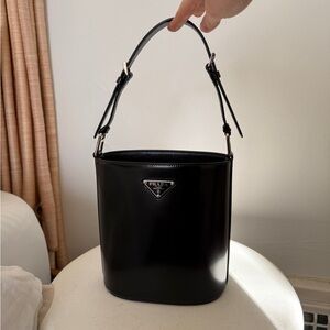 Prada Black Bucket Bag- Milan Exclusive